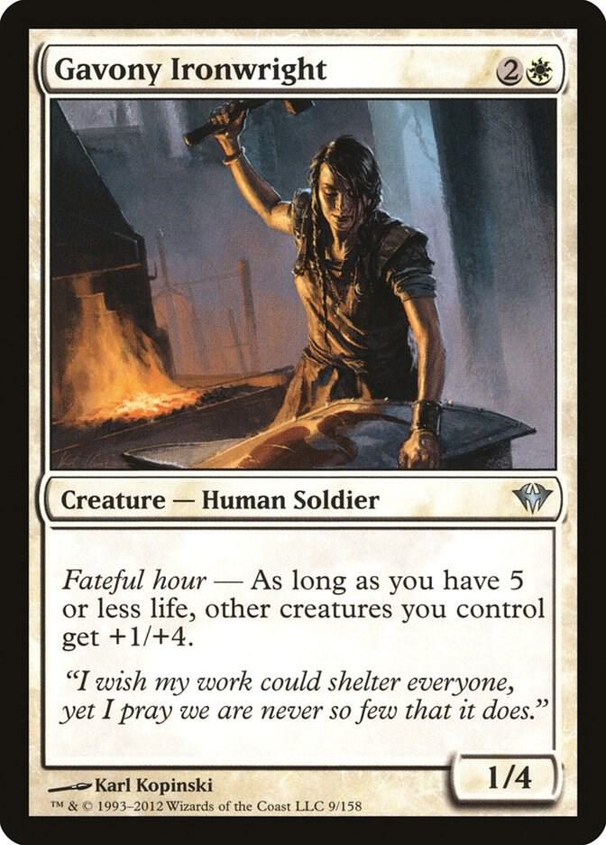 Gavony Ironwright 9 card from Dark Ascension