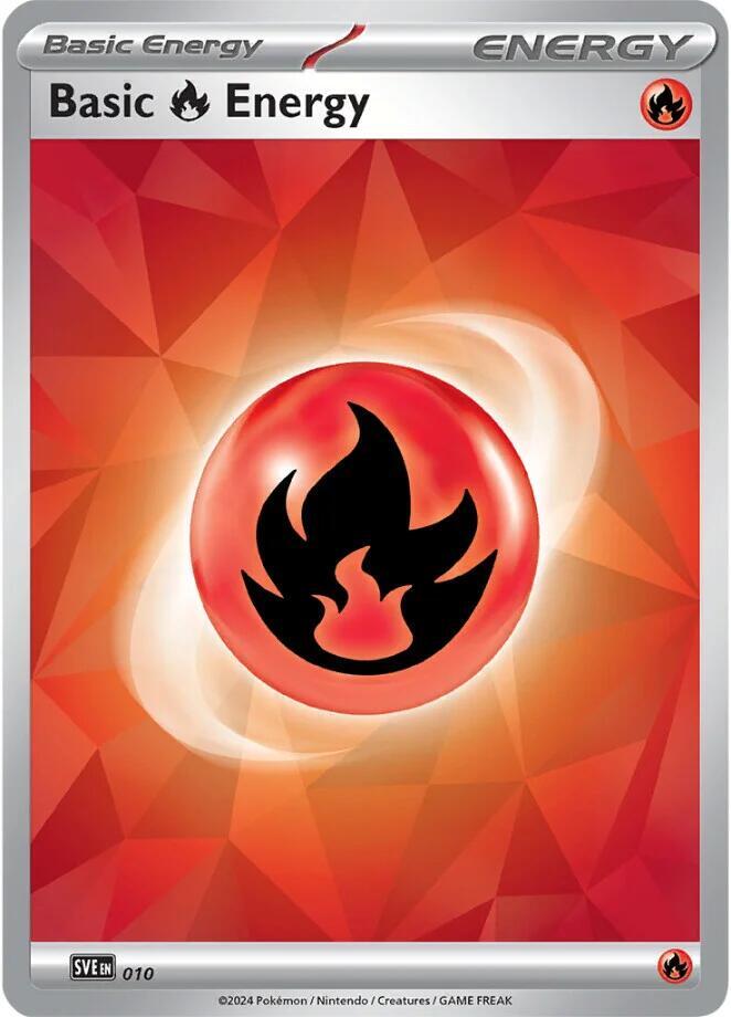 Basic Fire Energy 010 card from SV07: Stellar Crown
