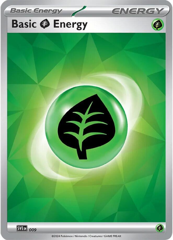 Basic Grass Energy 009 card from SV07: Stellar Crown