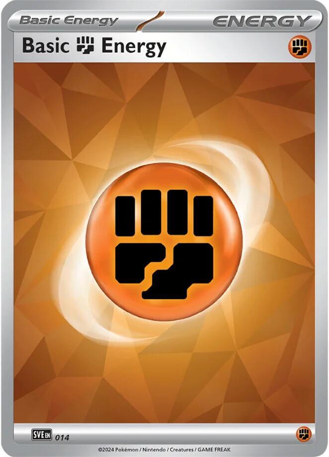 Basic Fighting Energy 014 card from SV07: Stellar Crown