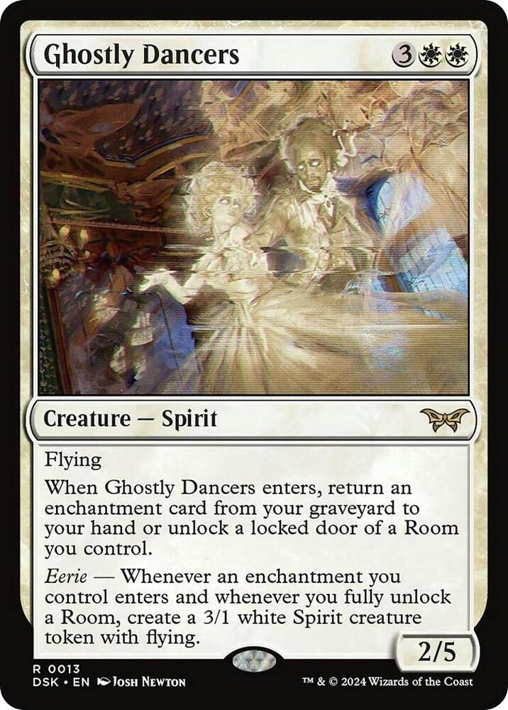 Ghostly Dancers 13 card from Duskmourn: House of Horror