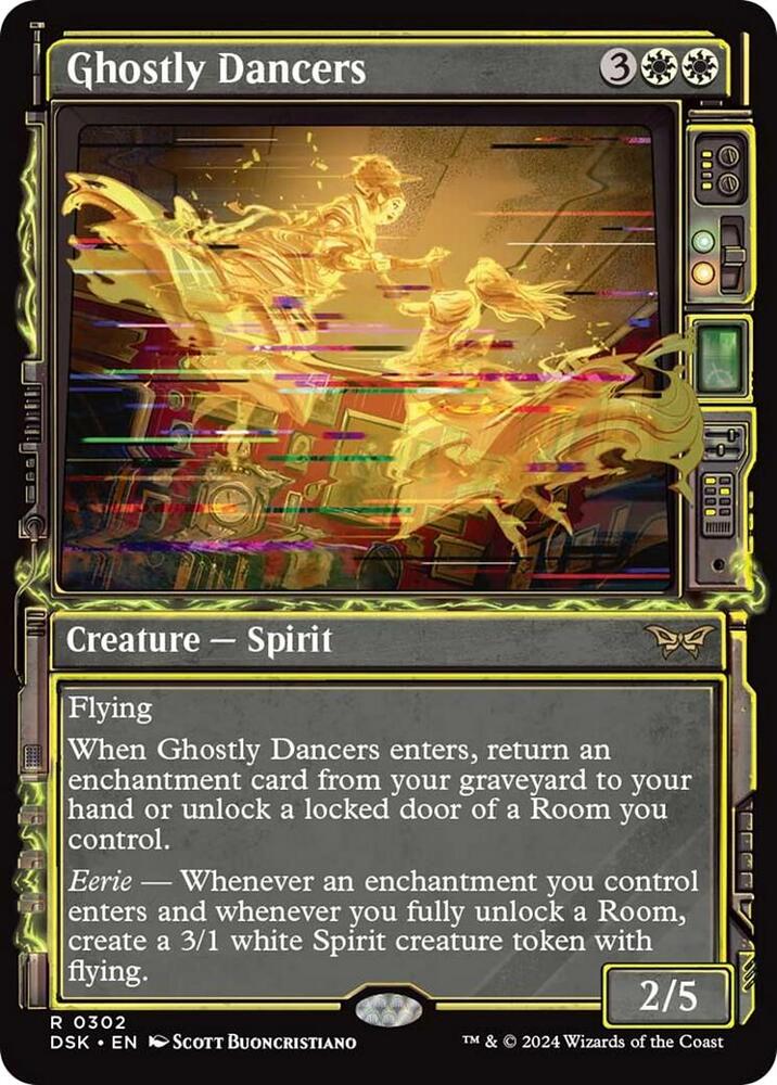 Ghostly Dancers (Showcase) 302 card from Duskmourn: House of Horror