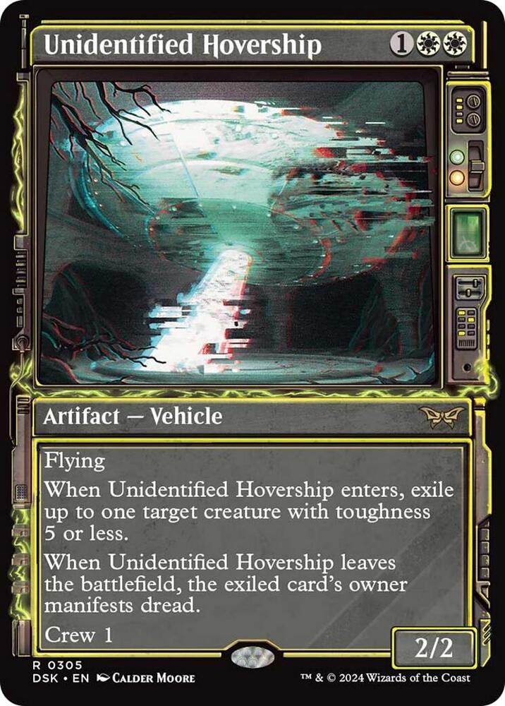 Unidentified Hovership (Showcase) 305 card from Duskmourn: House of Horror