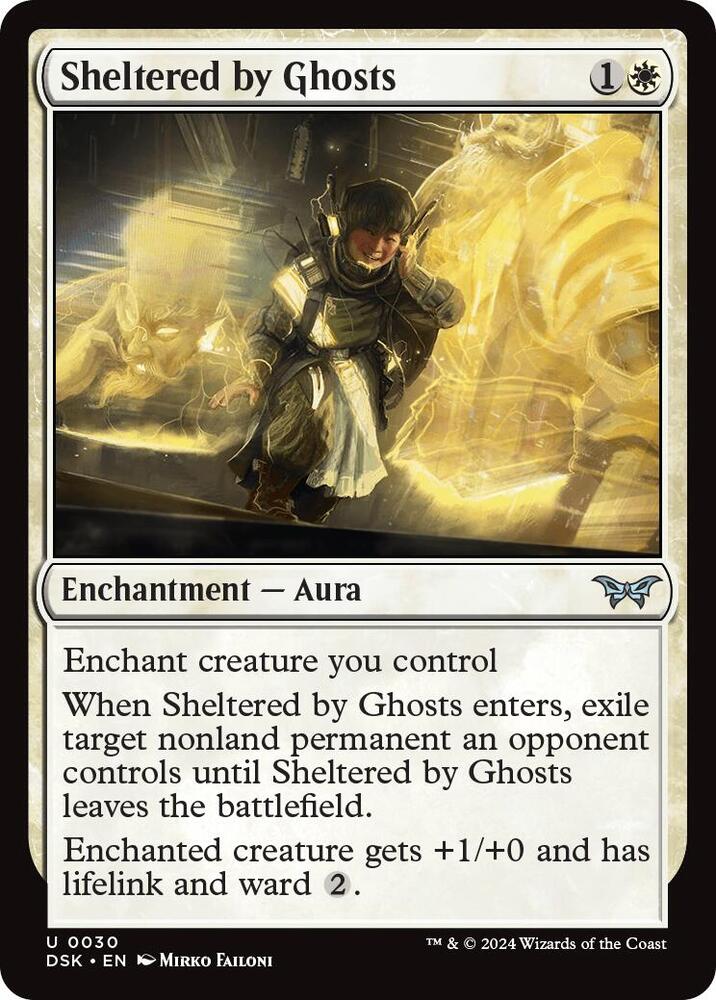 Sheltered by Ghosts 30 card from Duskmourn: House of Horror