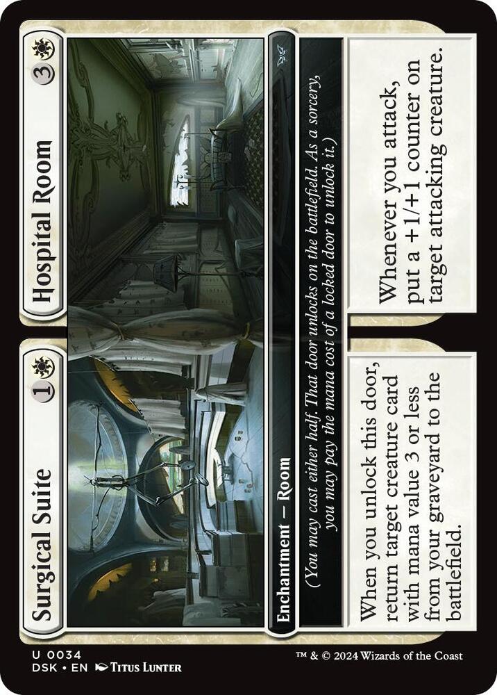 Surgical Suite // Hospital Room 34 card from Duskmourn: House of Horror