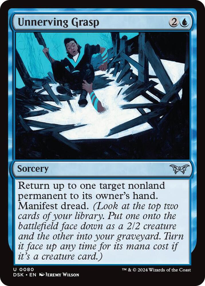 Unnerving Grasp 80 card from Duskmourn: House of Horror