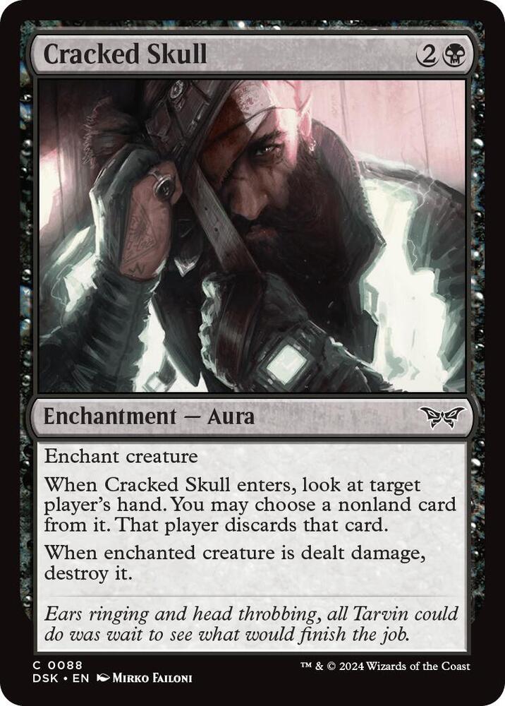 Cracked Skull 88 card from Duskmourn: House of Horror