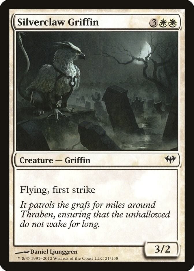 Silverclaw Griffin 21 card from Dark Ascension