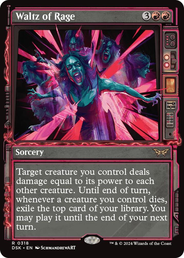 Waltz of Rage (Showcase) 318 card from Duskmourn: House of Horror