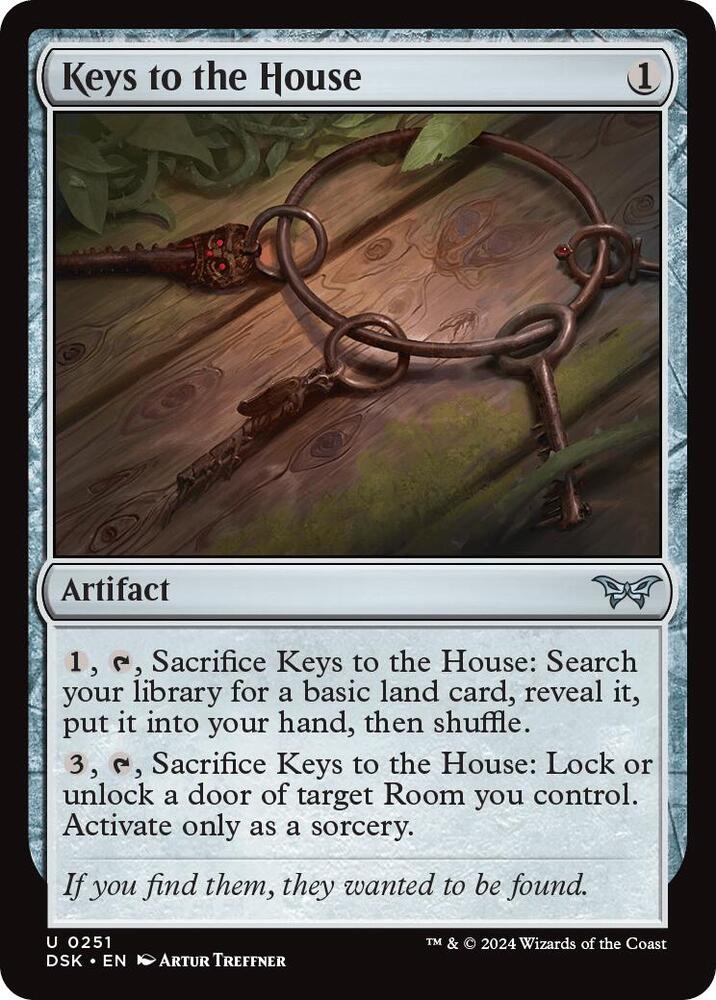 Keys to the House 251 card from Duskmourn: House of Horror