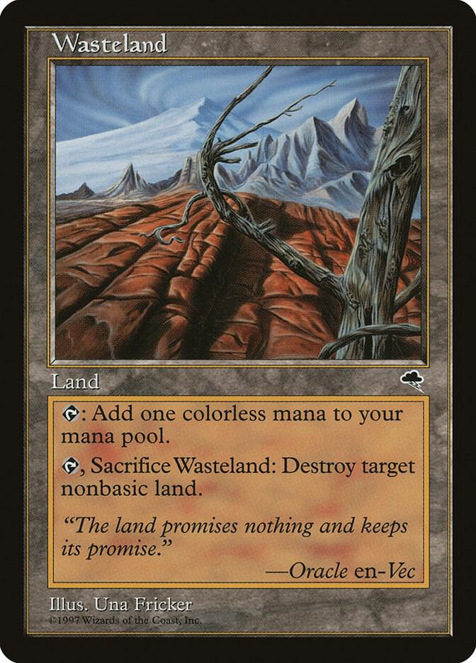 Wasteland 330 card from Tempest