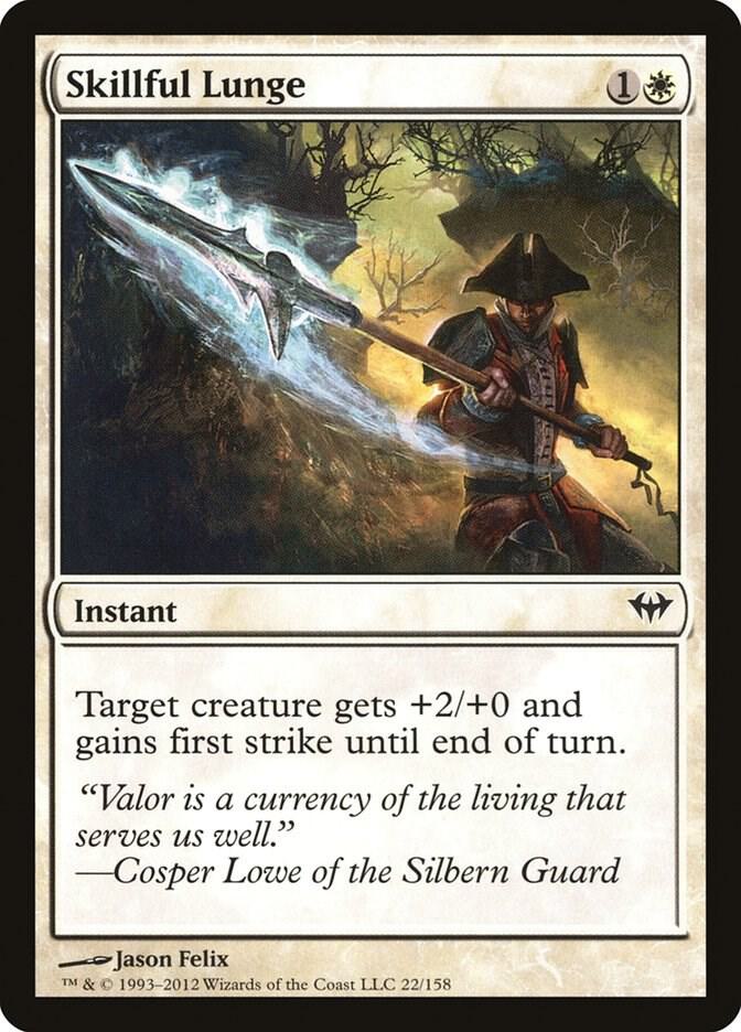 Skillful Lunge 22 card from Dark Ascension