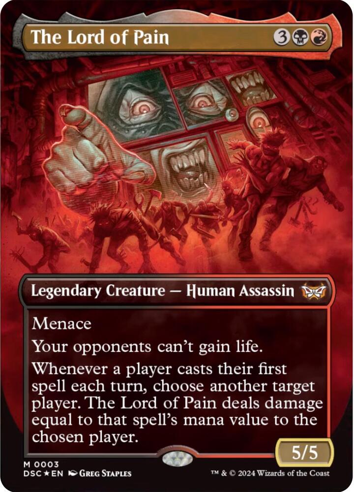 The Lord of Pain (Borderless) 3 card from Commander: Duskmourn: House of Horror