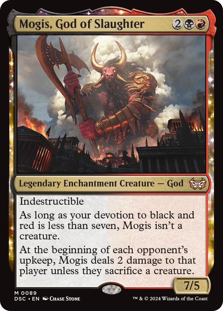 Mogis, God of Slaughter 89 card from Commander: Duskmourn: House of Horror