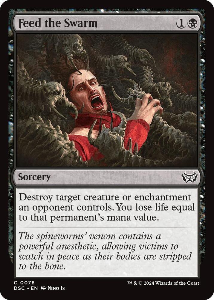 Feed the Swarm 78 card from Commander: Duskmourn: House of Horror