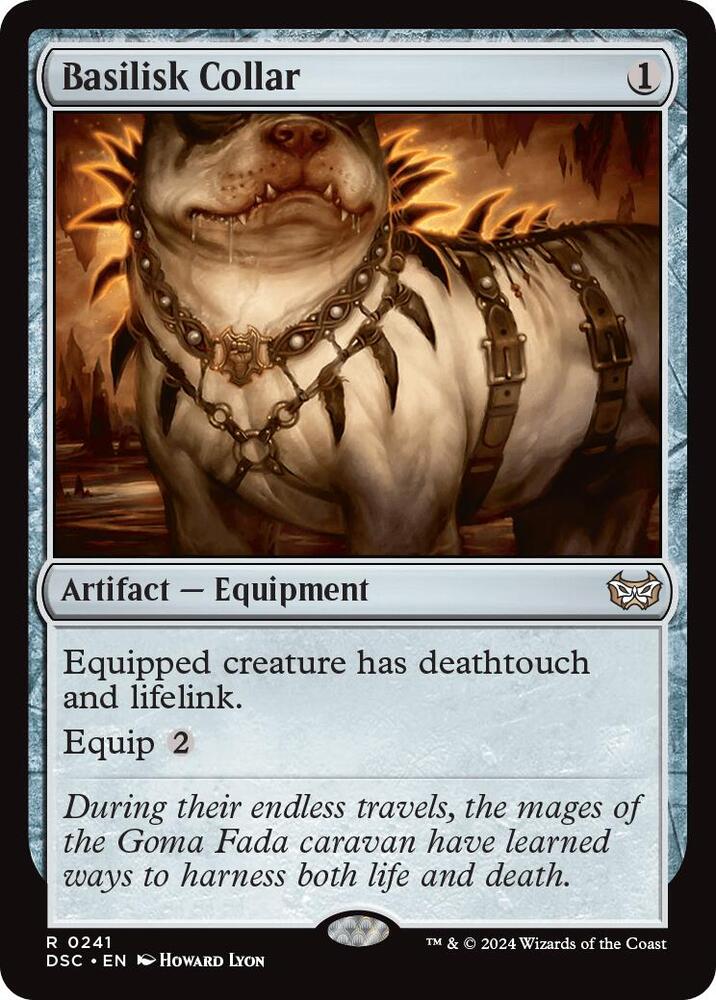 Basilisk Collar 241 card from Commander: Duskmourn: House of Horror