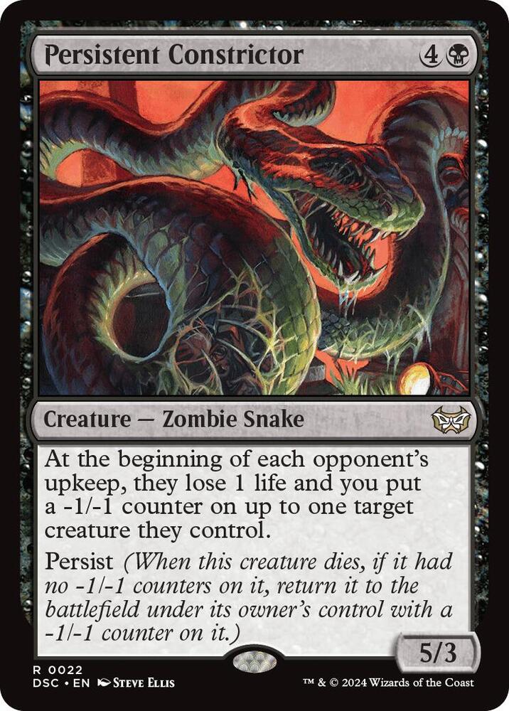 Persistent Constrictor 22 card from Commander: Duskmourn: House of Horror