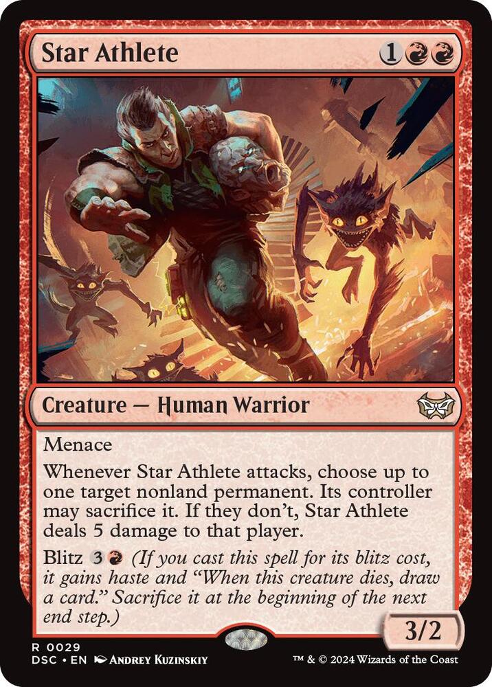 Star Athlete 29 card from Commander: Duskmourn: House of Horror