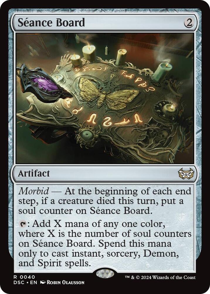 Seance Board 40 card from Commander: Duskmourn: House of Horror