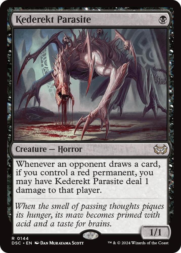 Kederekt Parasite 144 card from Commander: Duskmourn: House of Horror