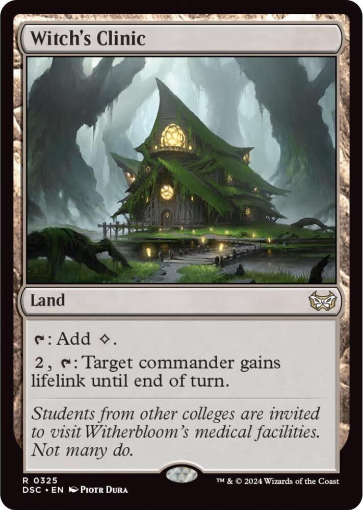 Witch's Clinic 325 card from Commander: Duskmourn: House of Horror