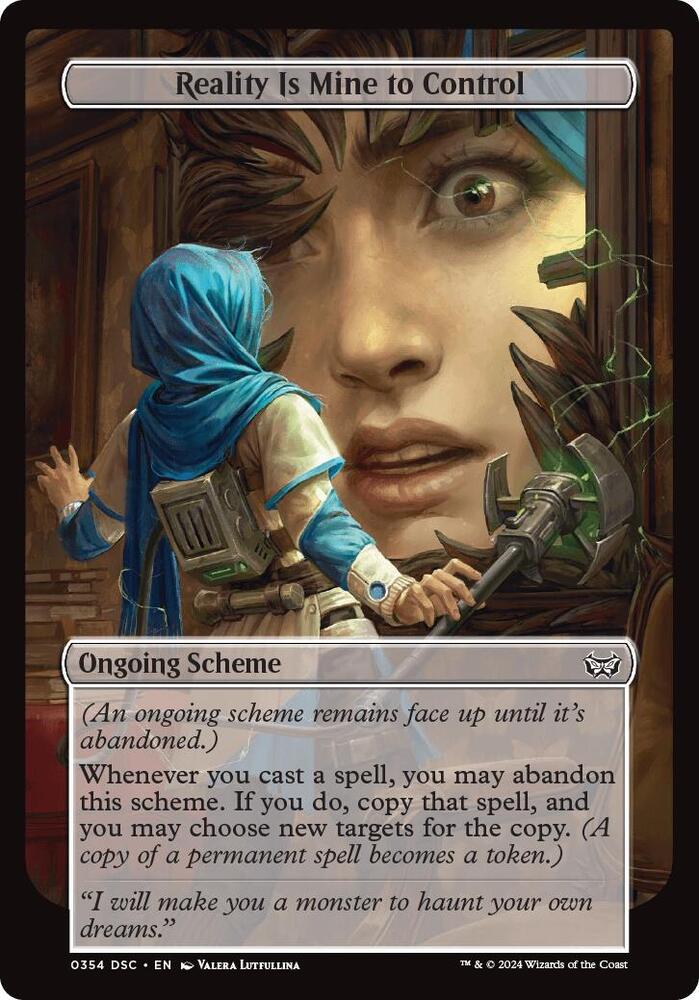 Reality Is Mine to Control (Full Art) 354 card from Archenemy: Duskmourn