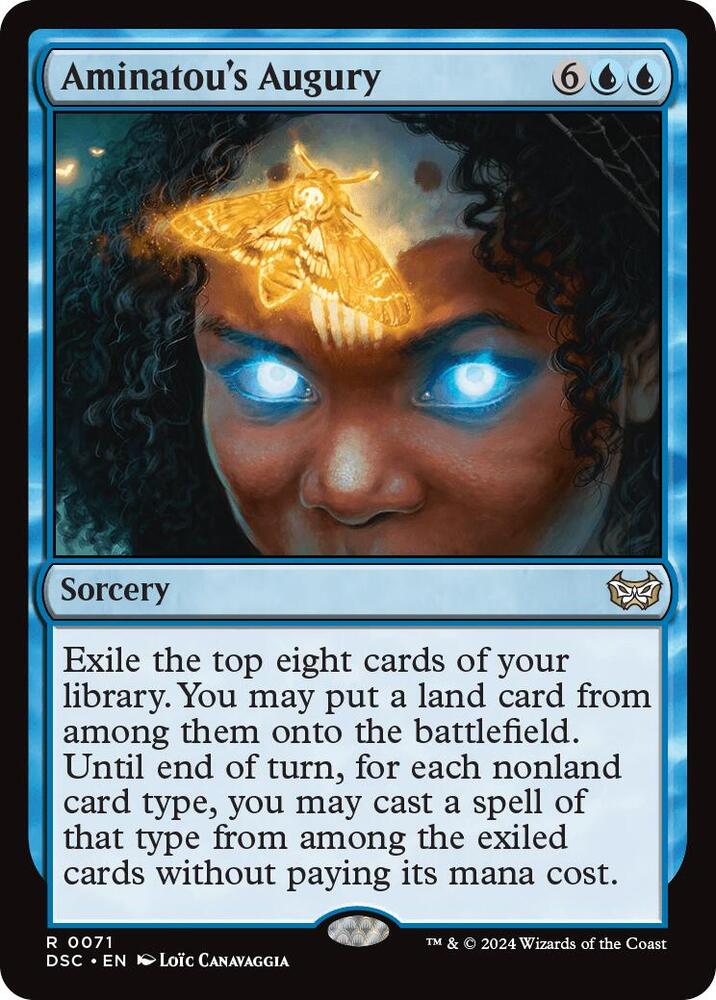 Aminatou's Augury 71 card from Commander: Duskmourn: House of Horror