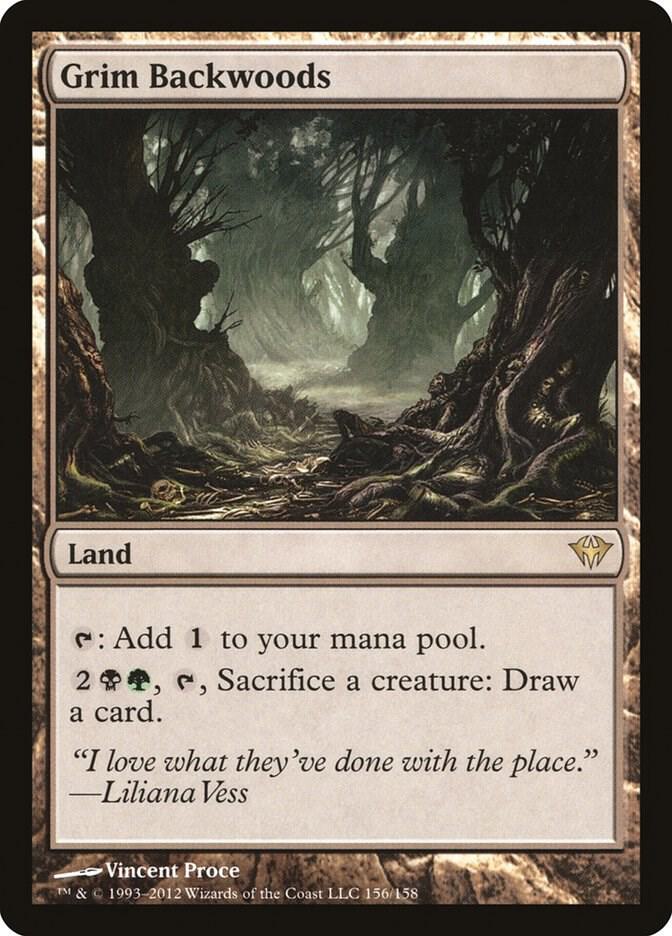 Grim Backwoods 156 card from Dark Ascension