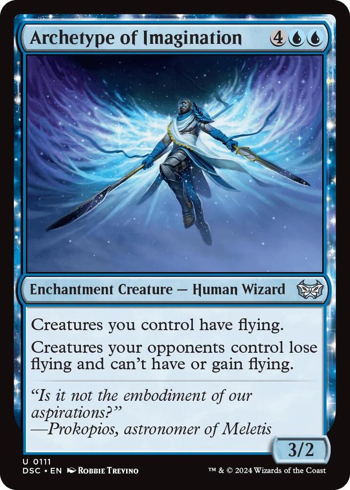 Archetype of Imagination 111 card from Commander: Duskmourn: House of Horror