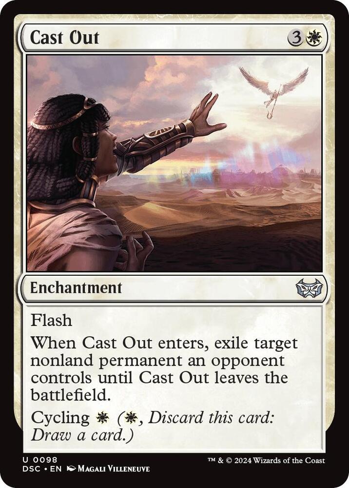 Cast Out 98 card from Commander: Duskmourn: House of Horror