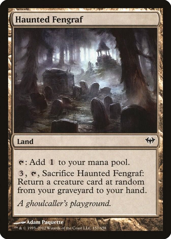 Haunted Fengraf 157 card from Dark Ascension