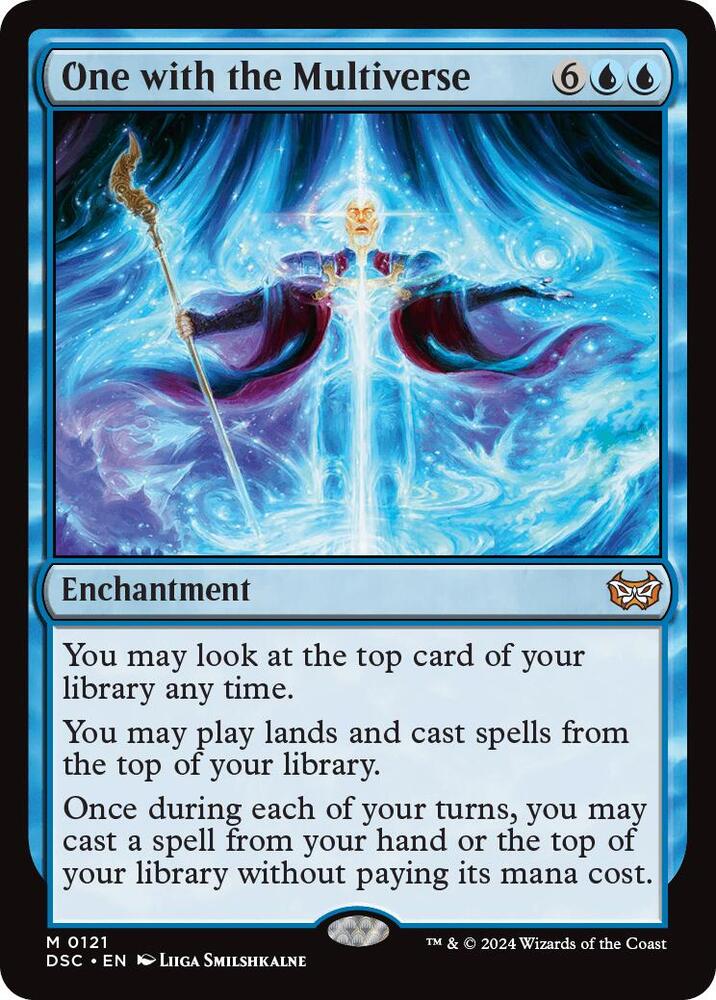One with the Multiverse 121 card from Commander: Duskmourn: House of Horror