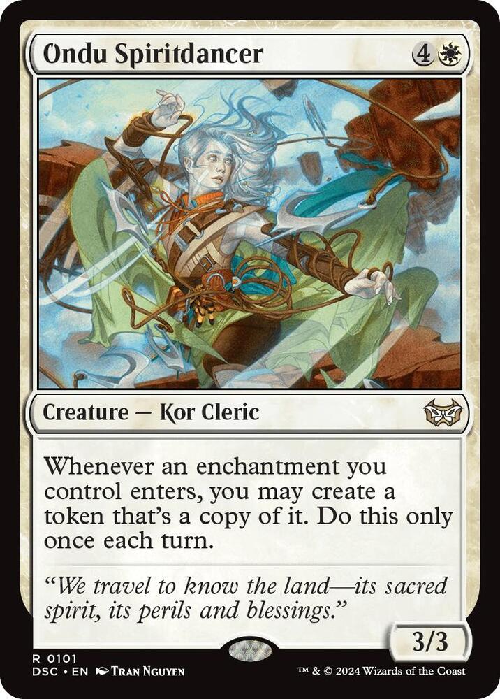 Ondu Spiritdancer 101 card from Commander: Duskmourn: House of Horror