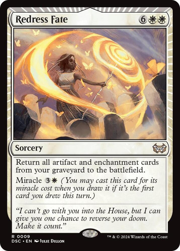 Redress Fate 9 card from Commander: Duskmourn: House of Horror
