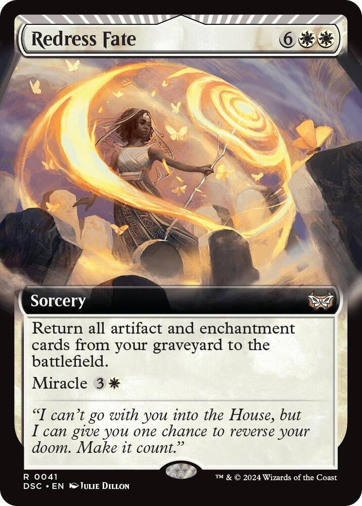 Redress Fate (Extended Art) 41 card from Commander: Duskmourn: House of Horror