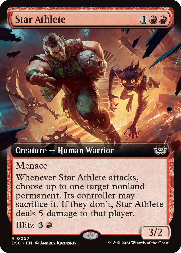 Star Athlete (Extended Art) 57 card from Commander: Duskmourn: House of Horror