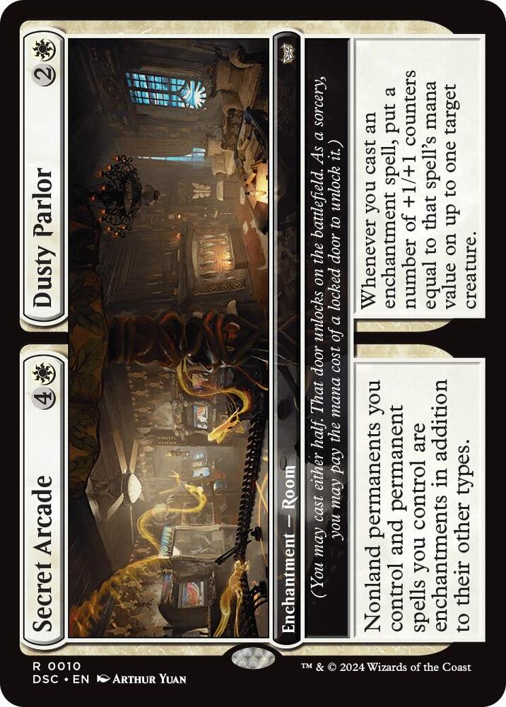 Secret Arcade // Dusty Parlor 10 card from Commander: Duskmourn: House of Horror