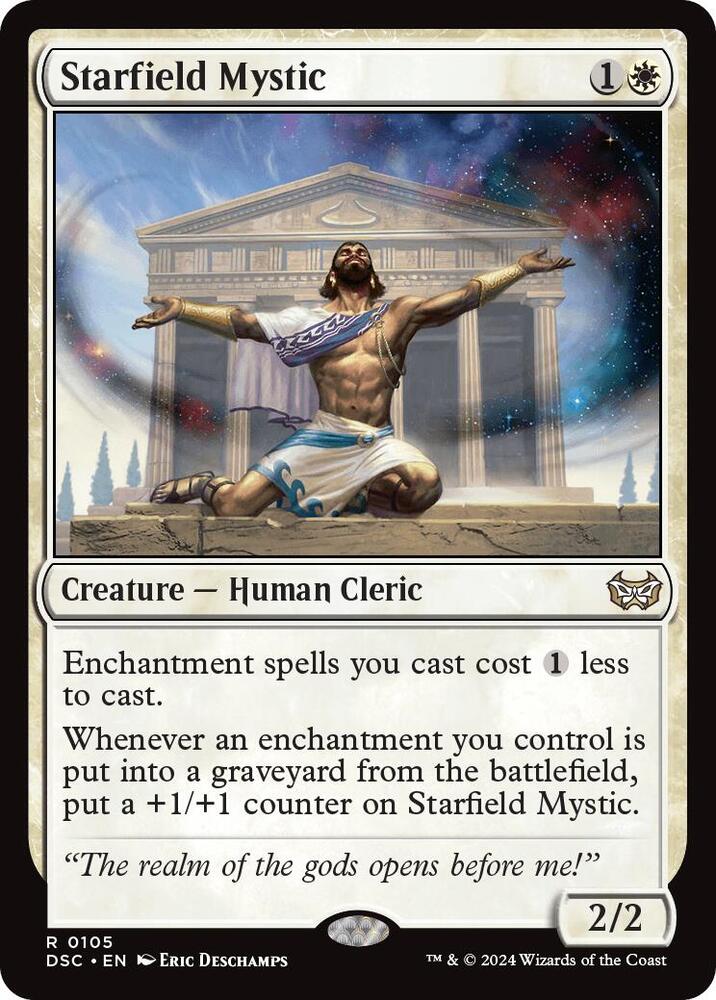 Starfield Mystic 105 card from Commander: Duskmourn: House of Horror