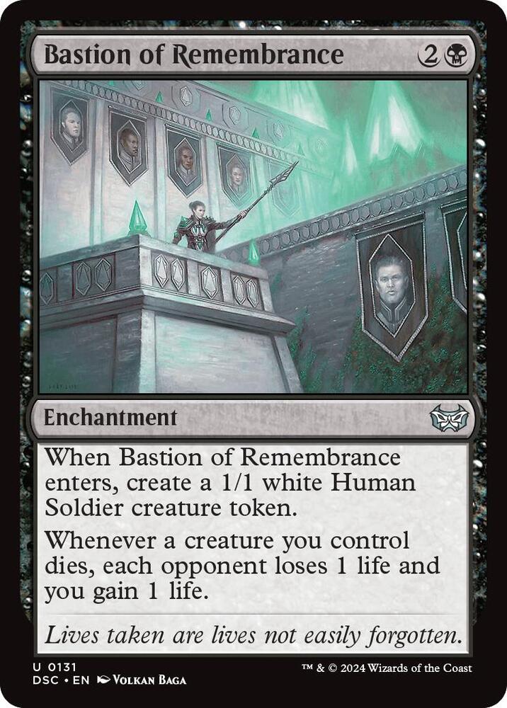 Bastion of Remembrance 131 card from Commander: Duskmourn: House of Horror