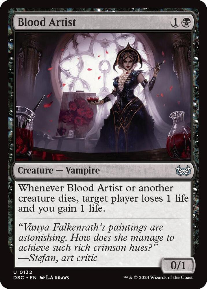 Blood Artist 132 card from Commander: Duskmourn: House of Horror