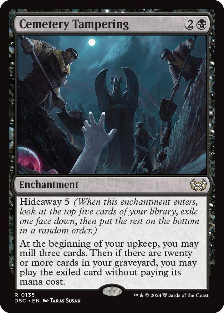 Cemetery Tampering 135 card from Commander: Duskmourn: House of Horror