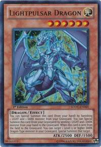 Lightpulsar Dragon SDDC-EN001 card from Structure Deck: Dragons Collide