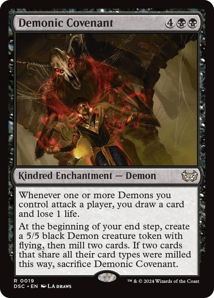 Demonic Covenant 19 card from Commander: Duskmourn: House of Horror