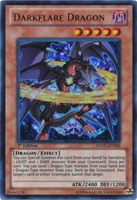 Darkflare Dragon SDDC-EN002 card from Structure Deck: Dragons Collide