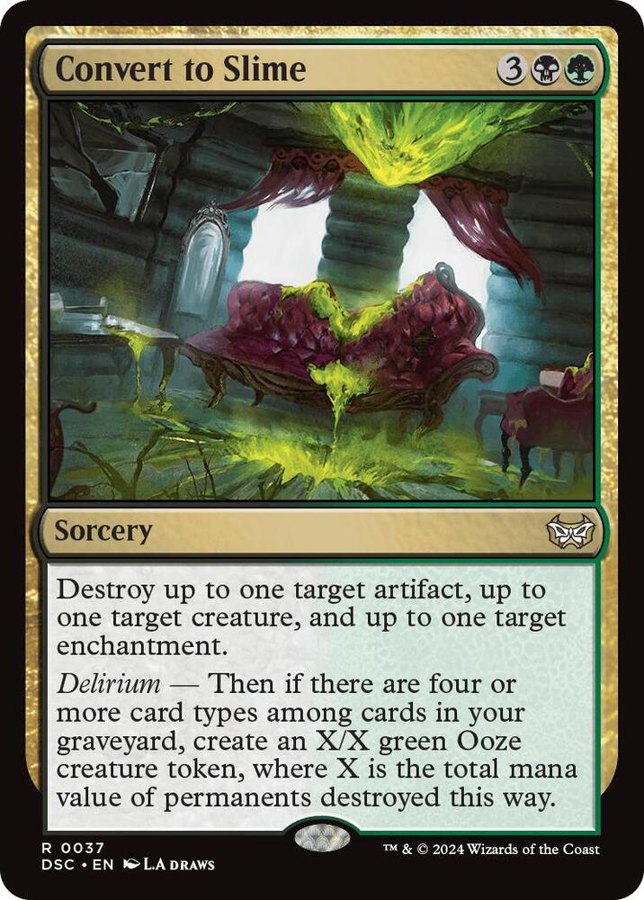 Convert to Slime 37 card from Commander: Duskmourn: House of Horror