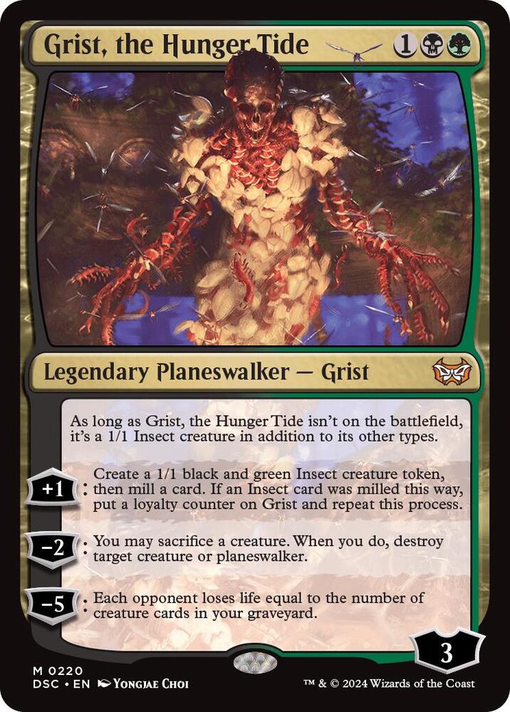 Grist, the Hunger Tide 220 card from Commander: Duskmourn: House of Horror