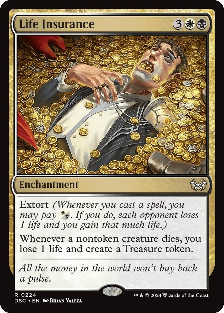 Life Insurance 224 card from Commander: Duskmourn: House of Horror