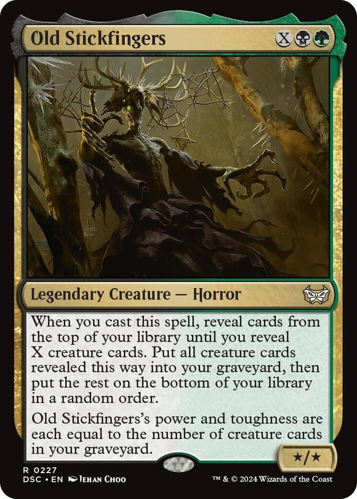Old Stickfingers 227 card from Commander: Duskmourn: House of Horror