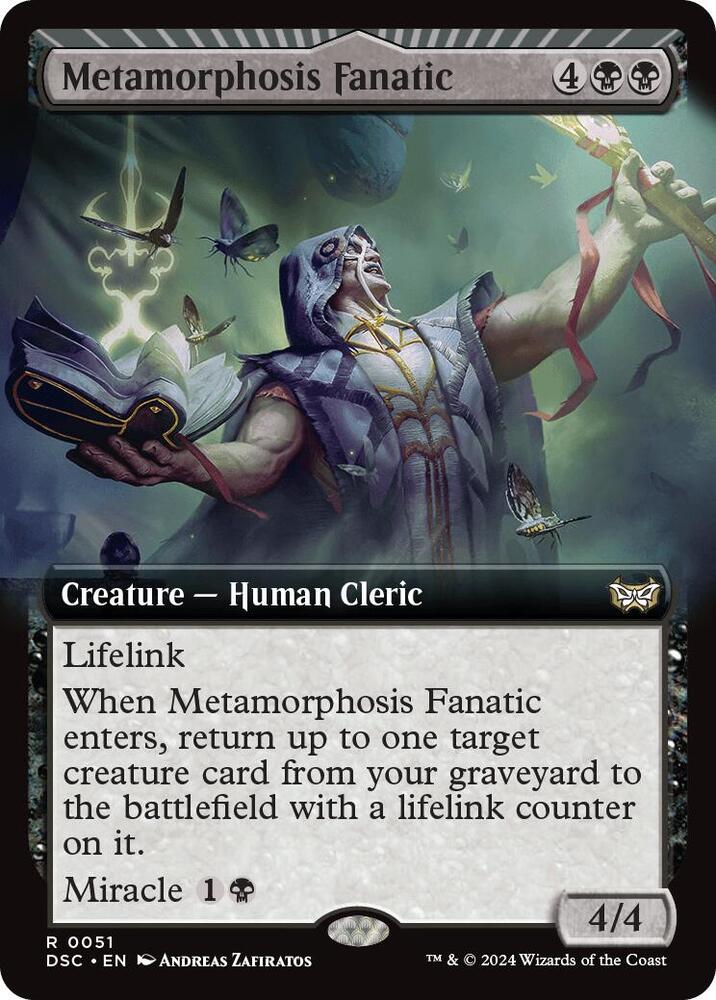 Metamorphosis Fanatic (Extended Art) 51 card from Commander: Duskmourn: House of Horror