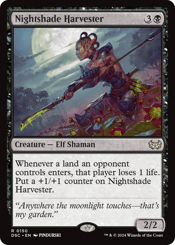 Nightshade Harvester 150 card from Commander: Duskmourn: House of Horror